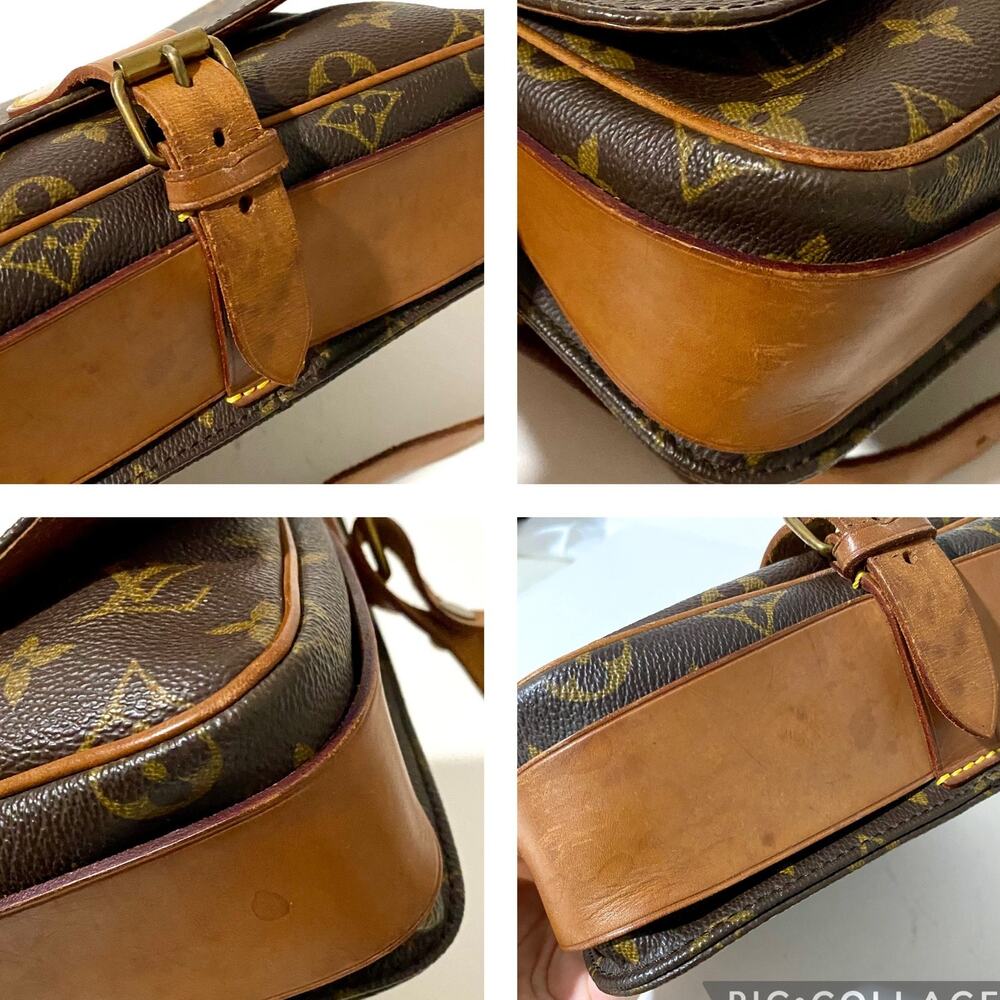 Louis Vuitton Cartouchiere MM Crossbody Bag Monogram Canvas Vintage Purse - Picture 12 of 16